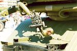 The 122-mm Multiple Rocket Launcher (MRL) "GRAD" on the Ural-375 6x6 truck chassis